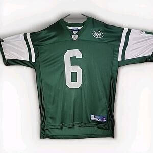New York Jets Green Reebok #6 Mark Sanchez On Field Jersey NFL XL Sewn Stitch